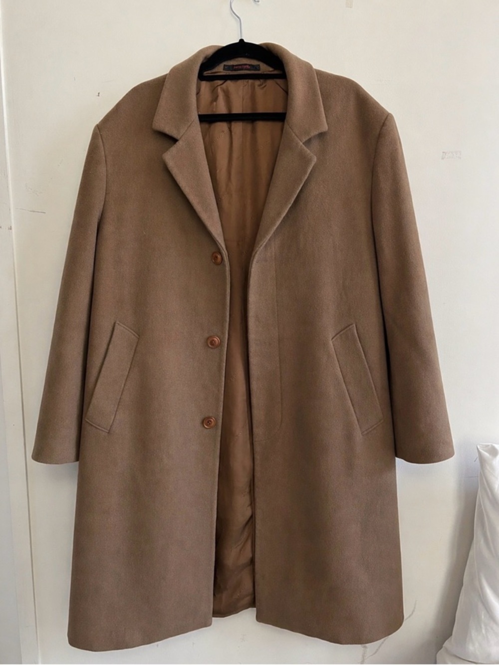 Pierre Cardin Camel Brown Wool Coat